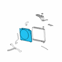 OEM Ford Excursion Fan Shroud Diagram - YC3Z-8146-FA