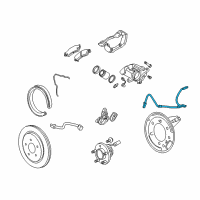 OEM 2013 Cadillac CTS Rear Speed Sensor Diagram - 25996838