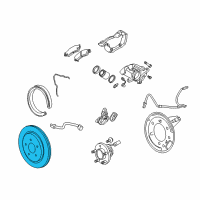 OEM 2011 Cadillac CTS Rotor Diagram - 92245929