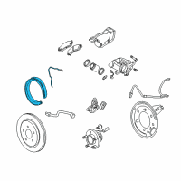 OEM 2014 Cadillac CTS Park Brake Shoes Diagram - 25814678