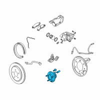 OEM 2012 Cadillac CTS Hub & Bearing Diagram - 25954415