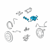 OEM 2011 Cadillac CTS Caliper Diagram - 25911138