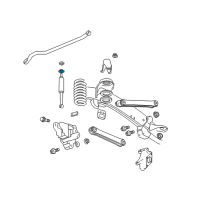 OEM 2017 Ram 1500 RETAINER-Shock ABSORBER Diagram - 52038257