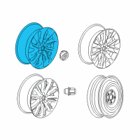 OEM 2016 Buick Envision Wheel, Alloy Diagram - 84193511