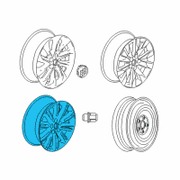 OEM 2016 Buick Envision Wheel, Alloy Diagram - 22875497