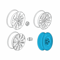 OEM 2016 Buick Envision Spare Wheel Diagram - 13588942