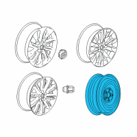 OEM 2017 Buick Envision Spare Wheel Diagram - 84051757