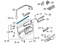 OEM 2022 Ford Bronco Sport WEATHERSTRIP - DOOR BELT Diagram - M1PZ-7821456-A