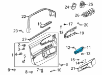 OEM 2020 Ford Escape HANDLE ASY - DOOR - INNER Diagram - LJ6Z-5822601-A