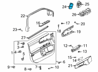 OEM 2022 Ford Bronco Sport Lock Switch Diagram - JX7Z-14028-A