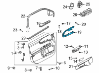 OEM Ford Bronco Sport APPLIQUE - DOOR TRIM PANEL Diagram - M1PZ-78239A00-AA