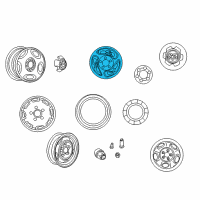 OEM 1996 Dodge B3500 Alloy Wheels Diagram - 5CP89M1S