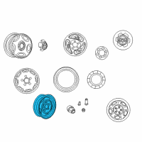 OEM Dodge B2500 Alloy Wheels Diagram - 4284945