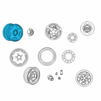 OEM Dodge B2500 Alloy Wheels Diagram - 5CT13M4A