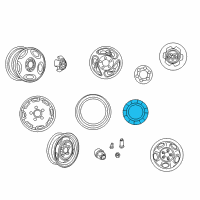 OEM 1994 Dodge B150 Hub Cap Diagram - 52006029