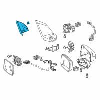 OEM Honda CR-Z Garnish, L. Door Mirror Diagram - 76270-SZT-G01