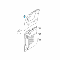 OEM 2005 Ford F-350 Super Duty Window Molding Retainer Diagram - 6C2Z-16310A90-AA