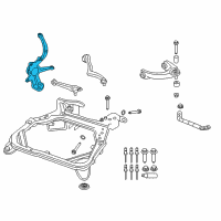 OEM 2008 Lincoln MKZ Knuckle Diagram - BE5Z-3K186-A