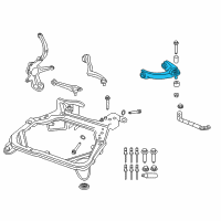 OEM 2008 Mercury Milan Upper Control Arm Diagram - 6E5Z-3085-BA