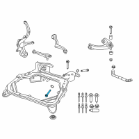 OEM 2006 Ford Fusion Rear Lower Control Arm Bolt Diagram - -W500752-S439