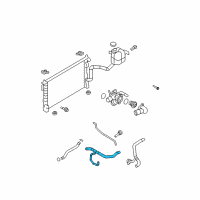 OEM 2008 Lincoln MKX Upper Hose Diagram - 7T4Z-8260-B