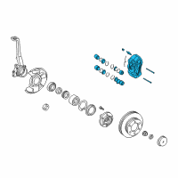 OEM 2001 Toyota Tacoma Caliper Diagram - 47750-04040