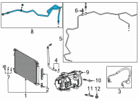 OEM 2022 Toyota Highlander Suction Pipe Diagram - 88707-0E050