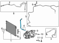 OEM 2007 Toyota Camry Drier Diagram - 88474-47020