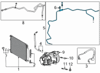 OEM 2021 Toyota Highlander Liquid Line Diagram - 88710-0E610