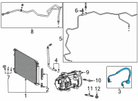 OEM 2021 Toyota Sienna Discharge Hose Diagram - 88711-0E160