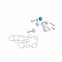 OEM Lexus Pulley Sub-Assy, Idler Diagram - 16604-31030