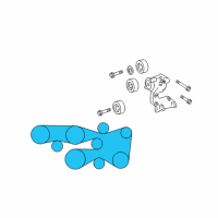 OEM 2006 Toyota Tundra Serpentine Belt Diagram - 99367-H2120