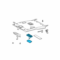 OEM 2008 Toyota Solara Dome Lamp Assembly Diagram - 81240-AA020-B1