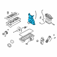 OEM 2003 BMW M3 Timing Case Cover Diagram - 11-14-7-831-131