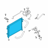 OEM 2021 Ford Mustang Radiator Diagram - FR3Z-8005-F