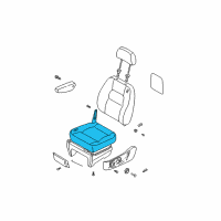 OEM 2002 Kia Sedona Cushion Assembly, LH Diagram - 0K52Y57110A444