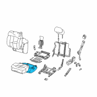 OEM Chevrolet Avalanche 2500 Seat Cushion Pad Diagram - 19330711