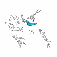 OEM 2010 Hyundai Tucson Switch Assembly-Lighting & Turn Signal Diagram - 93410-2M110