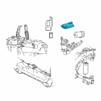 OEM 2000 Lincoln Navigator Control Module Diagram - YL1Z-5A919-AA