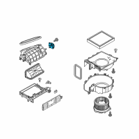 OEM 2022 Infiniti Q50 Heater Blend Door Actuator Diagram - 27730-4GF0A