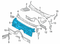 OEM BMW 840i Gran Coupe SPLASH WALL Diagram - 41-00-7-496-739