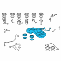 OEM Acura TLX Tank, Fuel Diagram - 17044-TZ7-A00