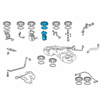 OEM 2019 Acura TLX Filter Set, Fuel Diagram - 17048-TZ7-A00