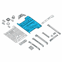 OEM 2013 Nissan NV2500 Floor-Rear, Rear Diagram - 74514-1PA0A