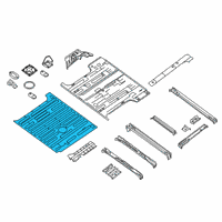 OEM 2017 Nissan NV2500 Floor-Rear, Front Diagram - 74512-1PA0A