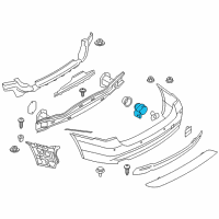 OEM 2017 BMW 340i GT xDrive Ultrasonic Sensor Diagram - 66-20-9-321-566