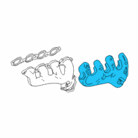 OEM 2020 Chevrolet Silverado 3500 HD Heat Shield Diagram - 12690817