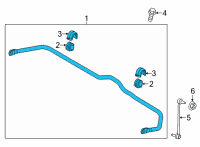 OEM Hyundai Santa Fe Bar Assembly-FR STABILIZER Diagram - 54810-P2000