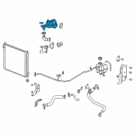 OEM 2007 Cadillac STS Water Outlet Diagram - 12590694