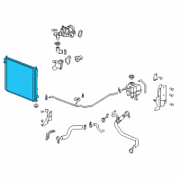 OEM Cadillac STS Radiator Assembly Diagram - 19259459